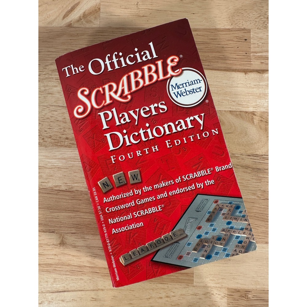 Scrabble Dictionary Merriam-Webster Scrabble Players Dictionary Fourth Edition